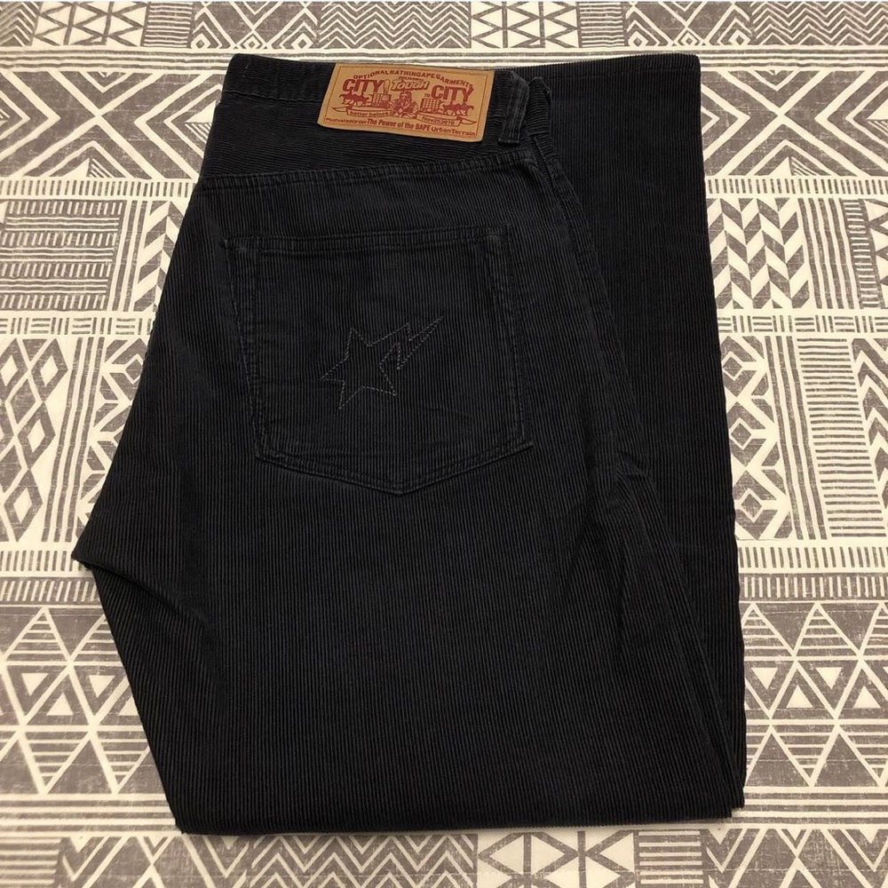 A Bathing Ape Bape Corduroy Pants Size Medium